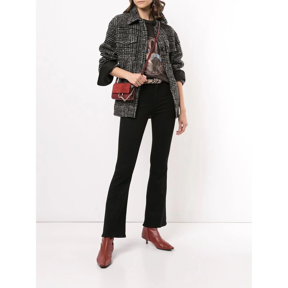 NWT Mother Denim The Weekender Flare Jeans Not Guilty Black Size‎ 31 $198